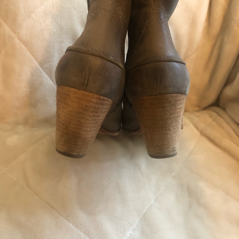 Frye brown/grayish ankle booties size 8.5M - Picture 7 of 10